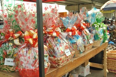 Gift hampers ready for dispatch