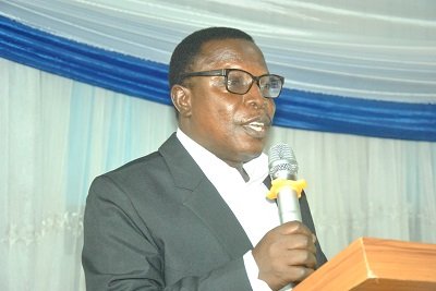 Mr. Martin Adu Owusu addressing the gathering