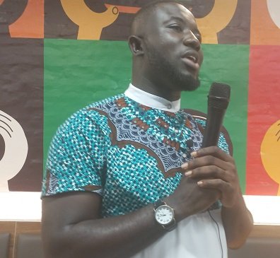 Kwadwo Bonnah addressing the media