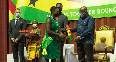Candidates who excelled at the 2021 BECE received awards