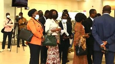 Officials welcomed the first batch of students at the Kotoka International Airport