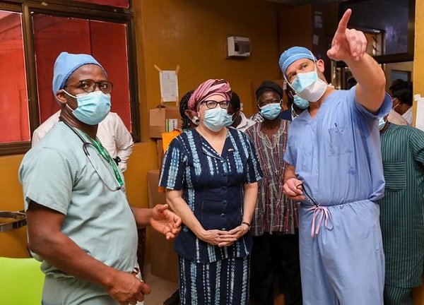 The Ambassador visited the Trauma and Emergency Ward at Yendi Government Hospital