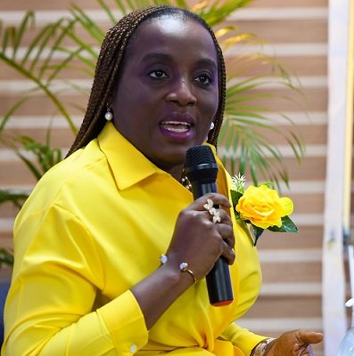 Antoinette Kwofie speaking at the forum