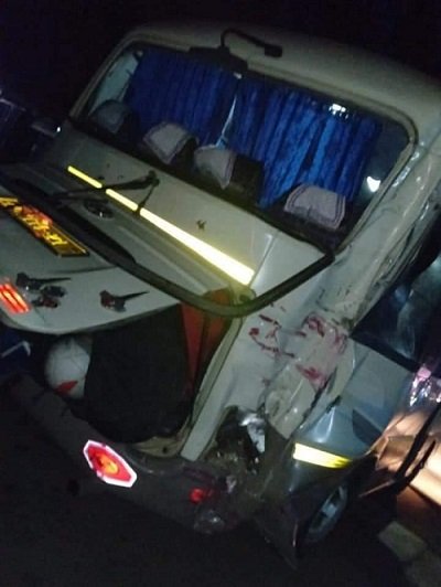 The Savannah Ladies bus after the attack