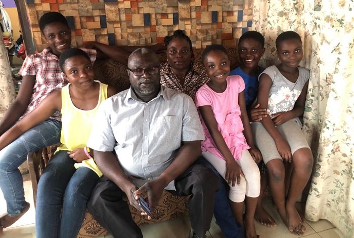 Mr and Mrs Debrah and their daughters