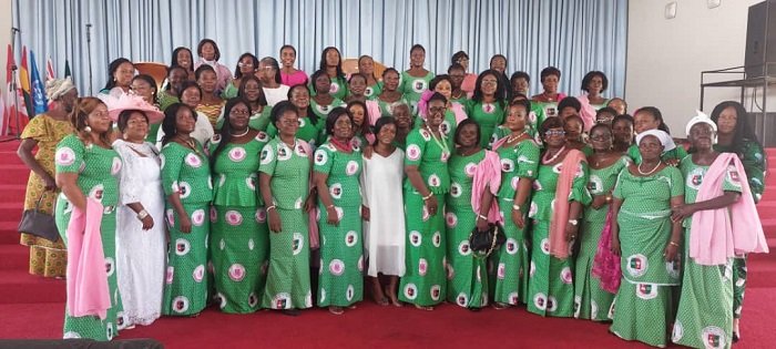 Mrs Grace Adza-Awude (seventh from right) with the Virtuous Ladies