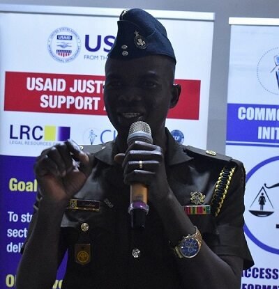 Yakubu delivering his speech