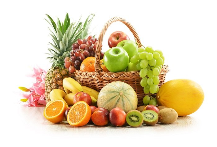 • fruit-basket arrangement