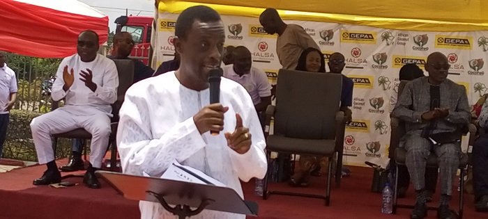 • Mr Darko-Mensah speaking at the launch