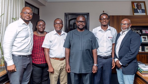 Some members of the association with Mr. Francis Asenso-Boakye (middle)
