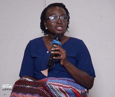 Mrs Petra Aba Asamoah speaking at the event