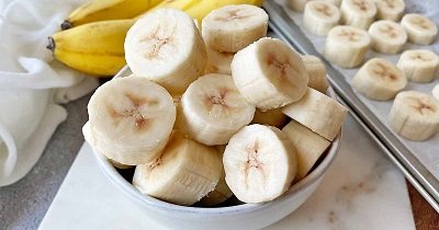Peel and freeze banana