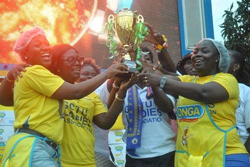 Champions, GCTU Ladies, took the trophy Photos Lizzy Okai