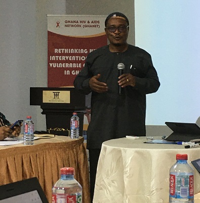 Dr Hanson-Nortey addressing the workshop