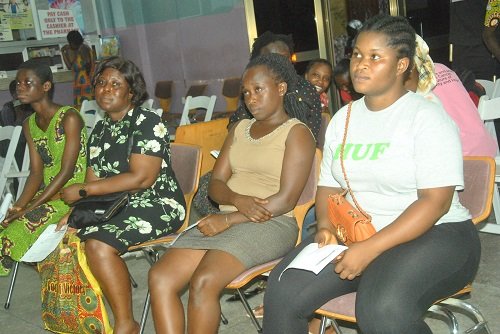 Some of the women in queue waiting for their turn