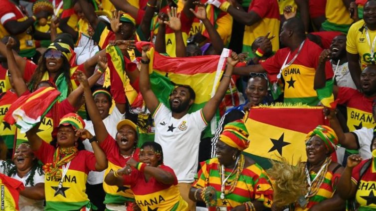 Ghanaian fans revelled in their team's entertaining 3-2 victory over South Korea on Monday