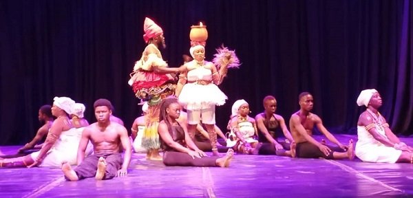 • The performers put up different acts on stage