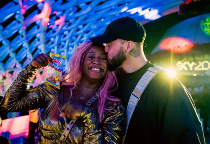 DJ Cuppy with her fiancé, Ryan Taylor 