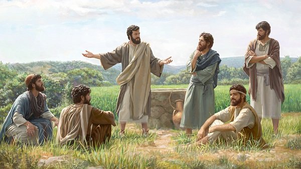 • Jesus preaching to the disciples