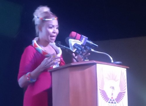 • Her Excellency Grace Jeanet Mason, addressing the gathering