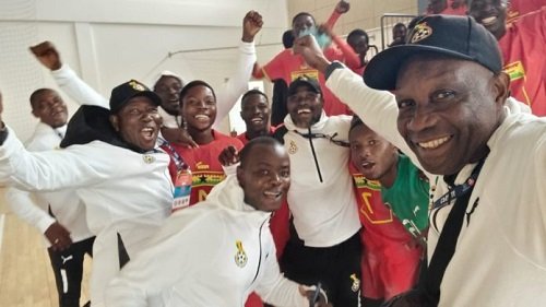 • Players and officials of Starlets celebrating their victory after the tournament