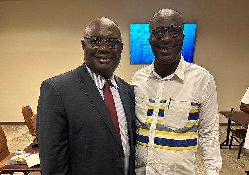 • Dr. Ali Yallah with 2nd Deputy Speaker, Hon. Asiamah Amoako