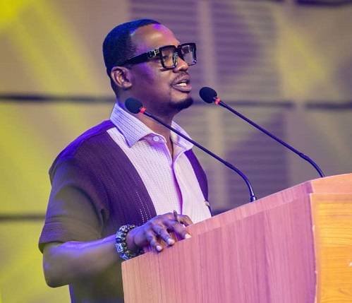 Ernest Kwasi delivering his address