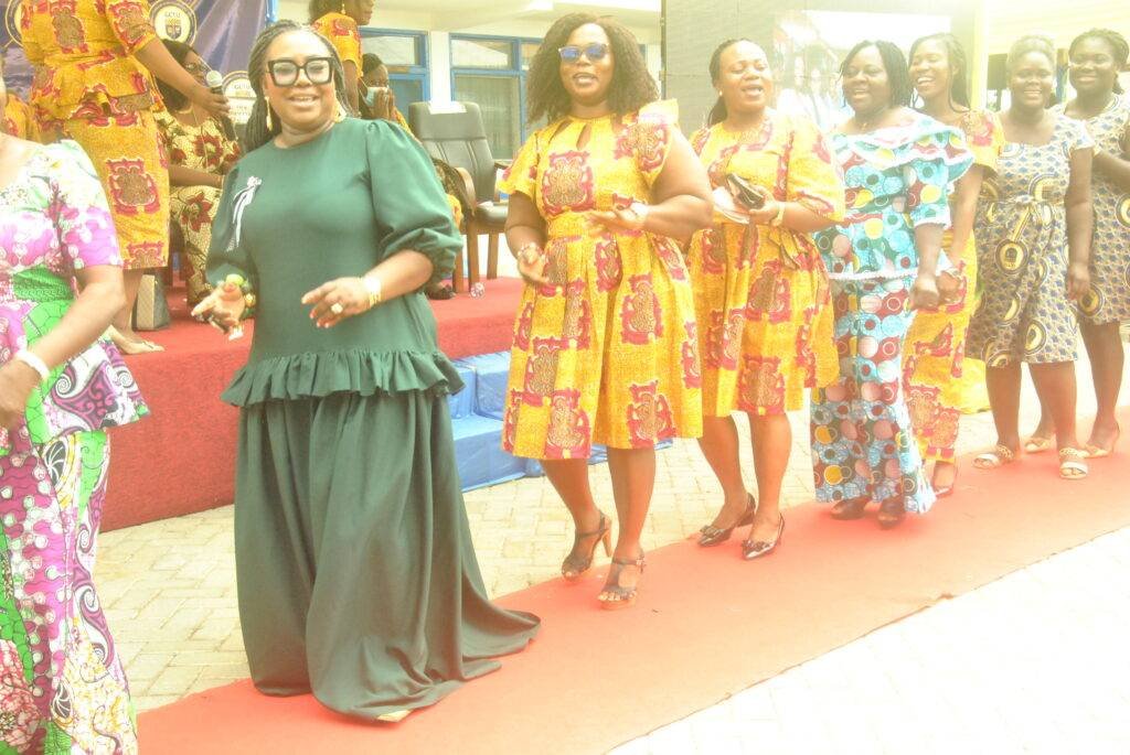 A section of the Ladies displaying their dancing skills