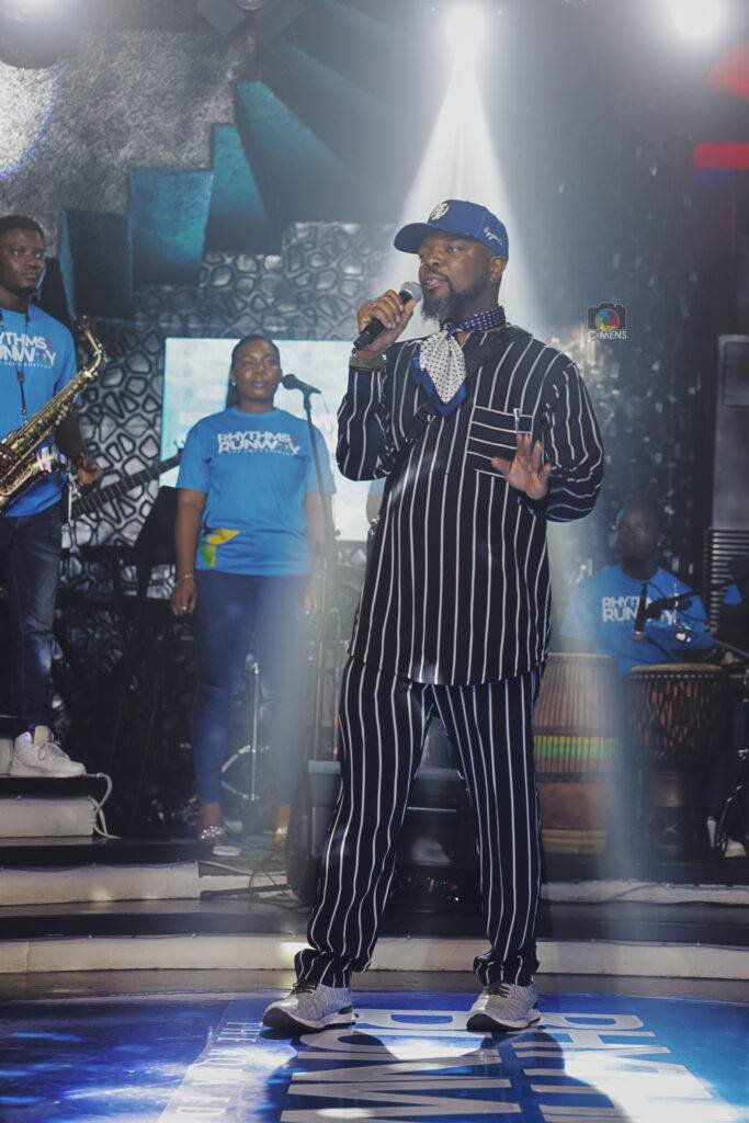 • Creative President of
Rhythms On Da Runway,
KOD addressing the patrons