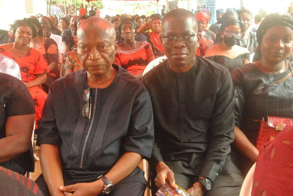Dr Kweku Rockson, Chairman of the NTC board with Mr Dave Agbenu