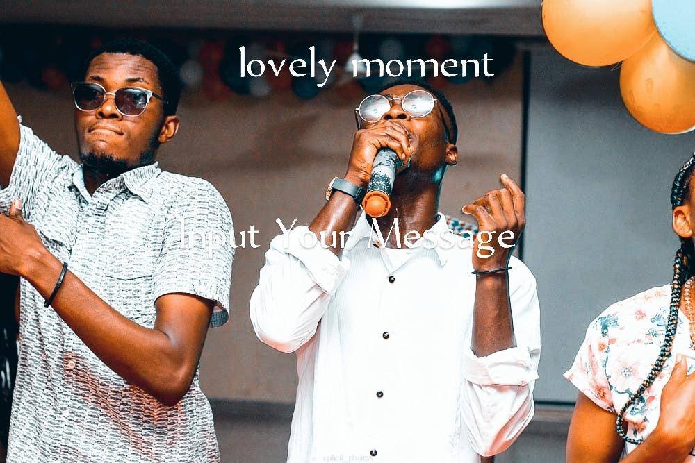 • Eben Mettle(middle) in spiritual mood during his performance at the event