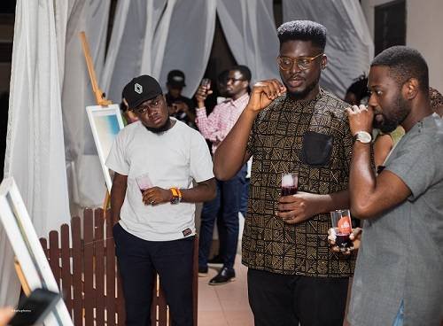 Aboya walking some lovers through his works