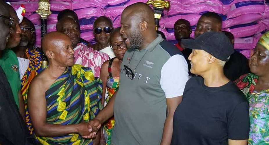 Ibrahim Mahama donates to flood victims of North, South and Central Tongu and Keta districts