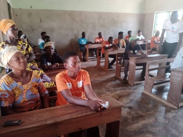 Some of the women seated during the training