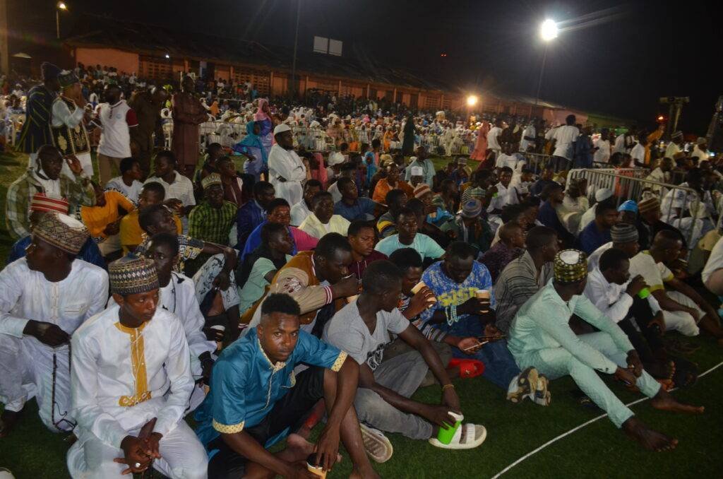 Others had no option than to sit on the grounds 
