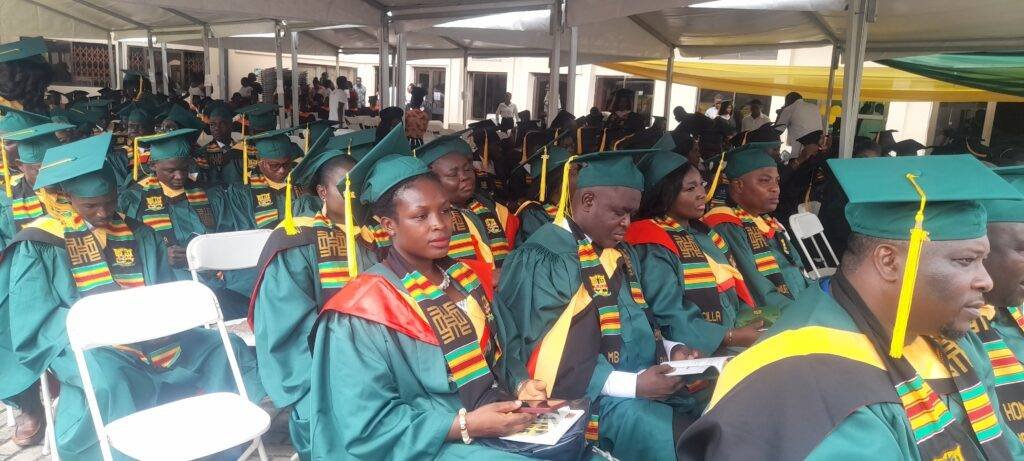 A CROSS-SECTION OF THE FIRST BATCH OF GRADUATE STUDENTS GRADUATING FROM THE UNIVERSITY