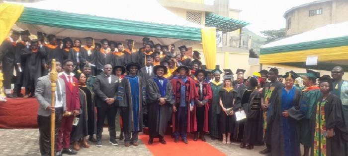A GROUP PHOTO OF MANAGEMENT OF ANU AND GRADUATES