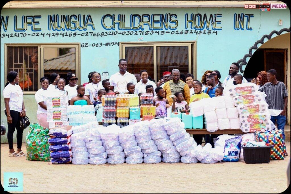 A donation to New Life Children's Home in Nungua