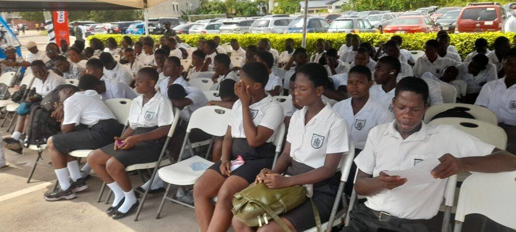 A section of students at the anniversary celebration
