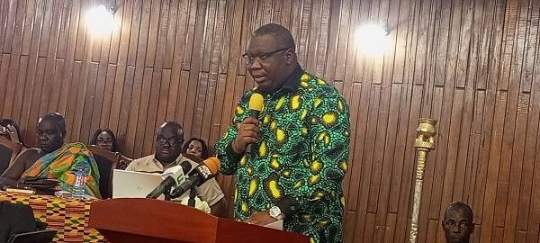 Mr Faibille addressing the House