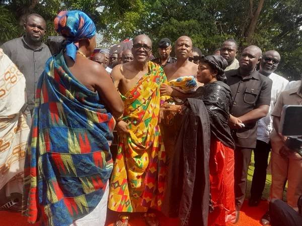 Speaker Bagbin(third left) on his way to the installation