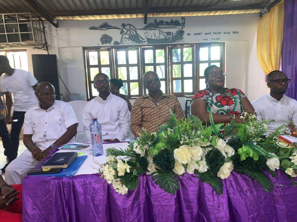 • Mr Ignatius Ekow Arthur (middle) with other dignitaries at the event