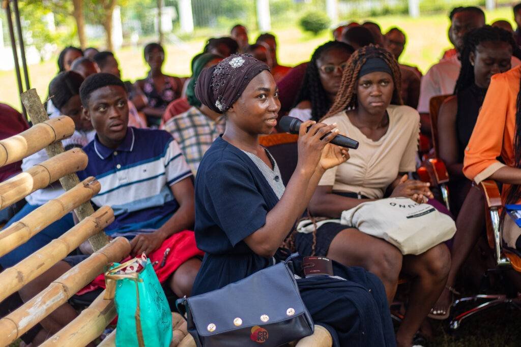 Some participants interact with Okyeame Kwame