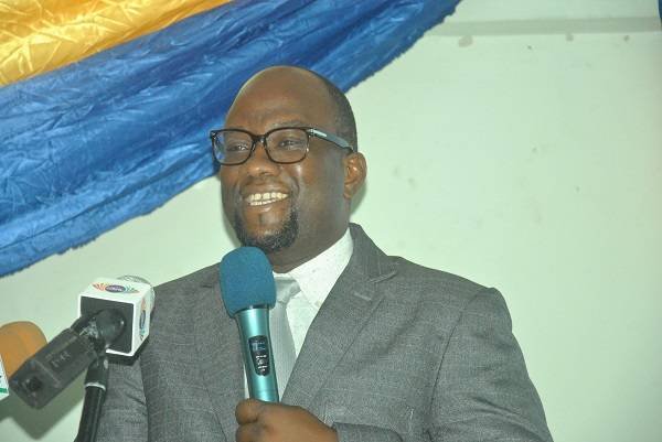 Prof Amevi Acakpovi delivering his address Photos Lizzy Okai