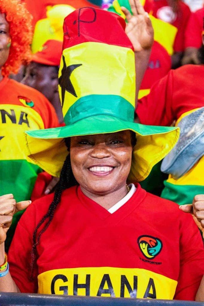 It was Ghana all out for this female fan