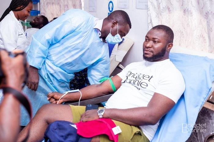 One of the donors going through the process