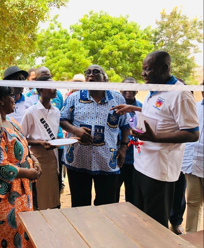 Presentation of 60 dining table sets donated by WASSOSA 1978