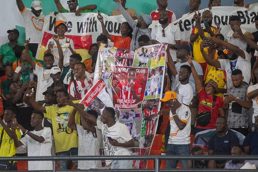 The 'Friends of Inaki Williams' were not left out of the fan
