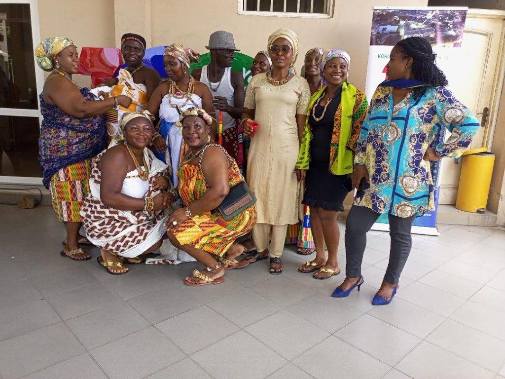 Some staff of Korle-Bu in their traditional wear