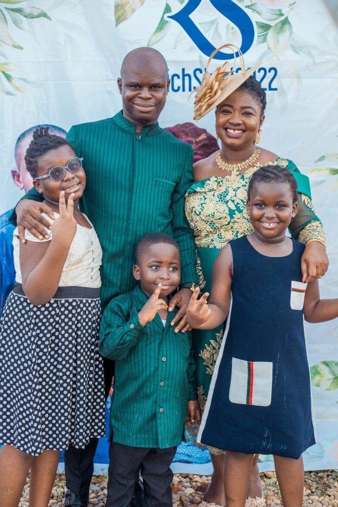 Mrs Ama Abedi and family